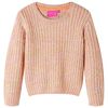 Stickad tr&ouml;ja f&ouml;r barn mjuk rosa 92