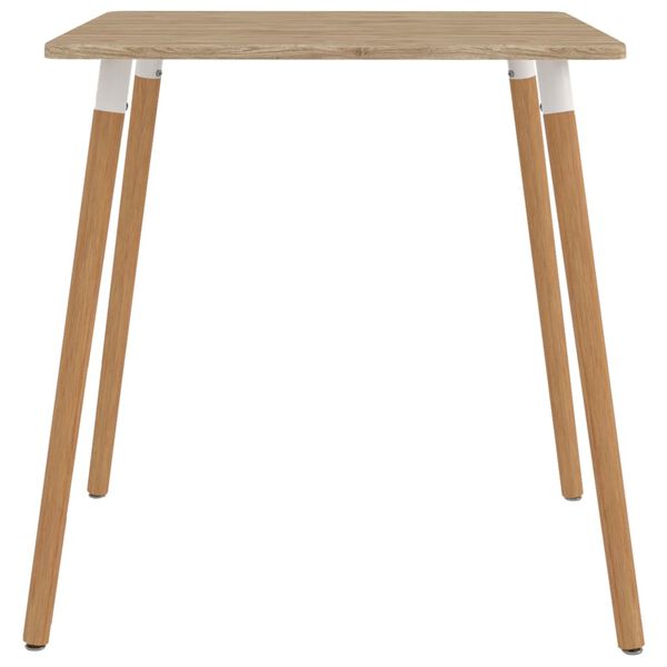 vidaXL Matgrupp 5 delar 80x80 cm svart och vit