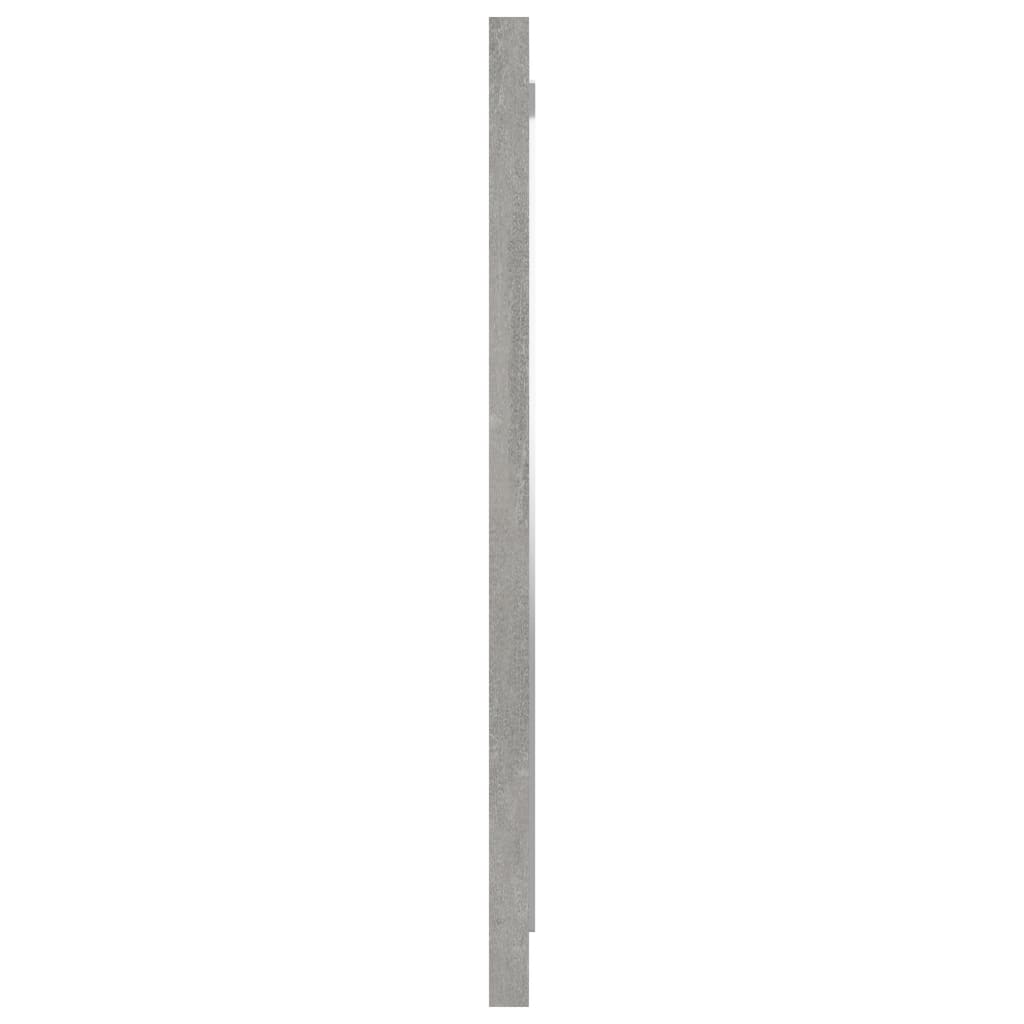 vidaXL Badrumsspegel betonggrå 40x1,5x37 cm spånskiva