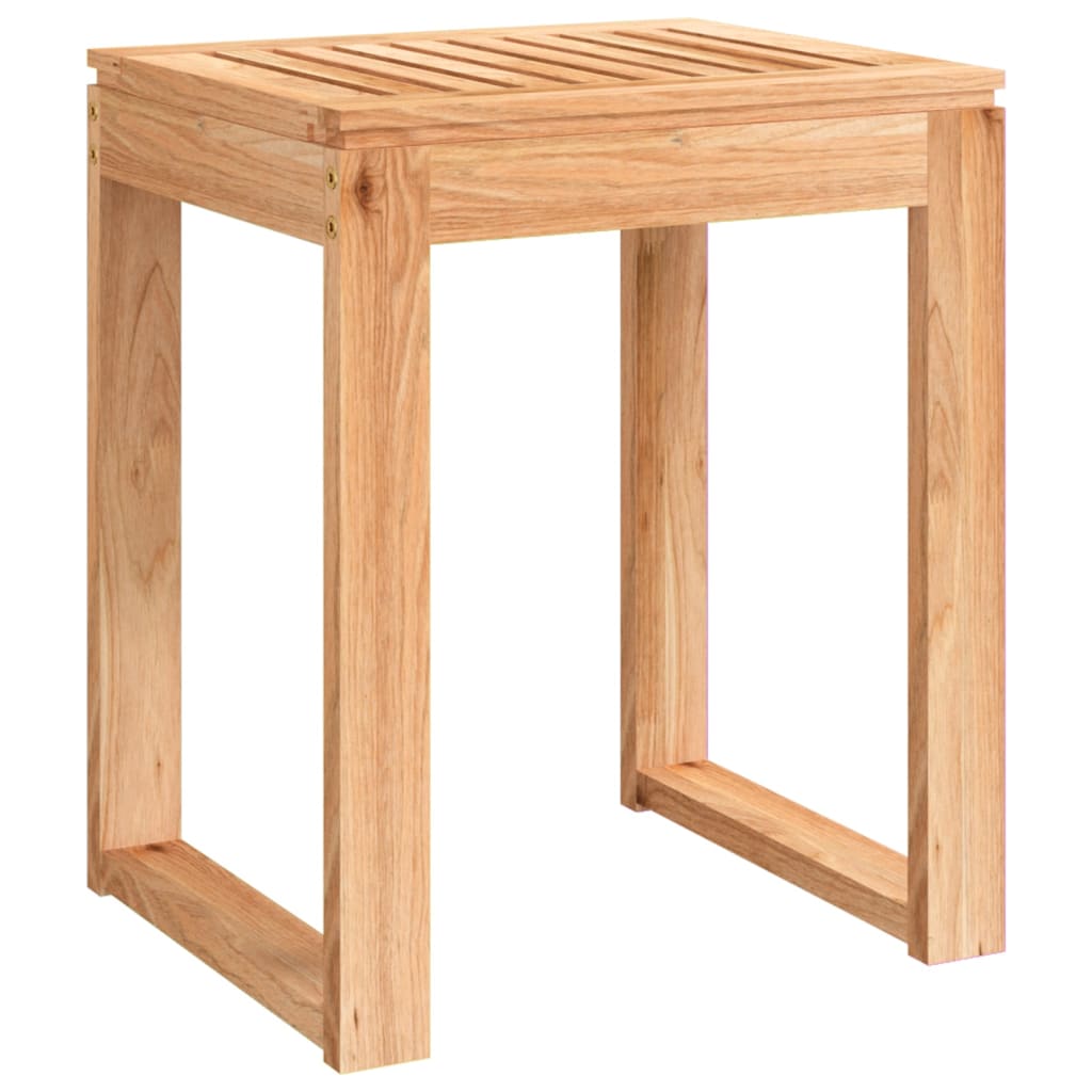 vidaXL Badrumspall 40x30x46 cm massivt valnötsträ