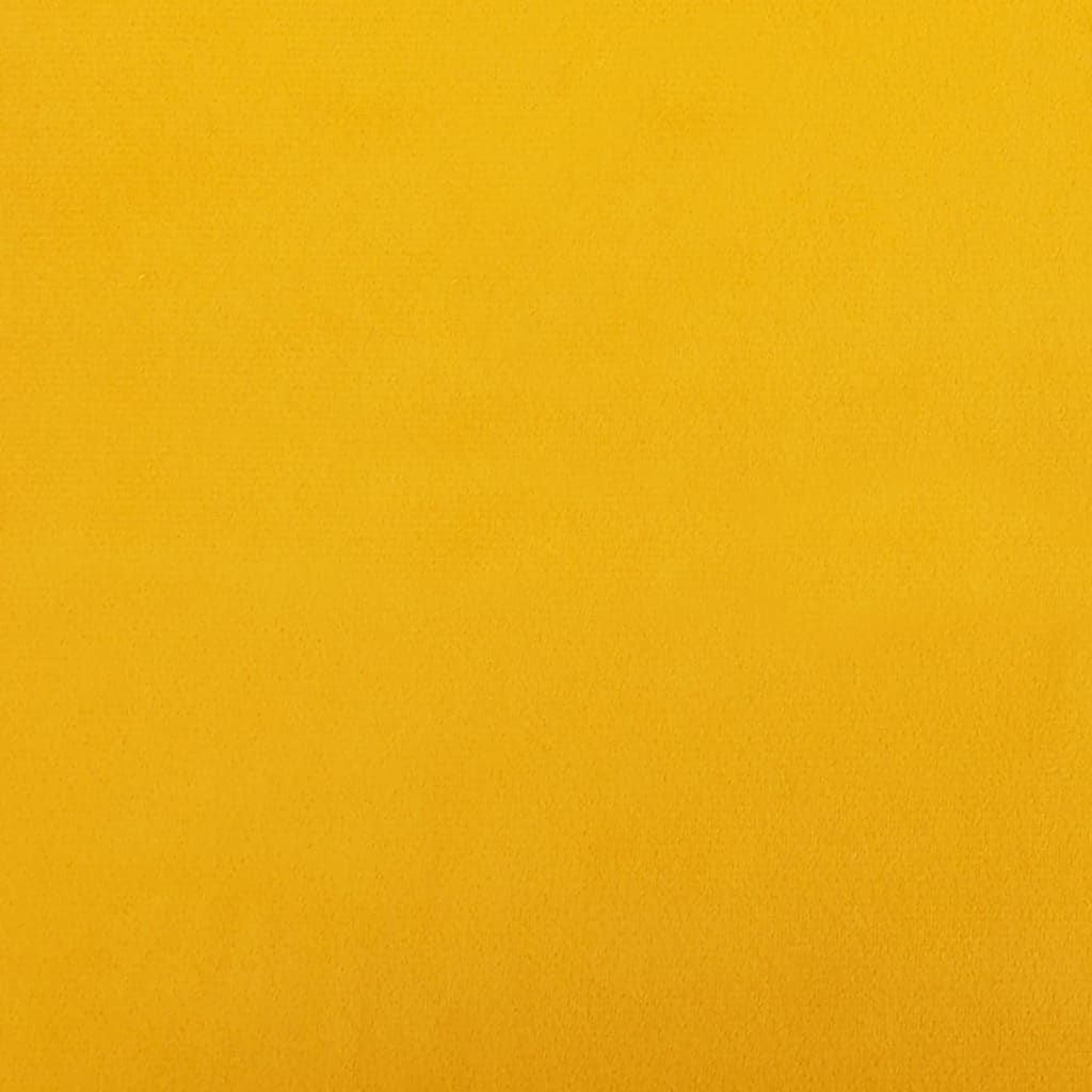 vidaXL Fotpall gul 78x56x32 cm sammet