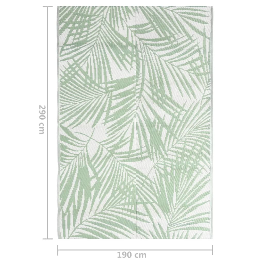 vidaXL Utomhusmatta grön 190x290 cm PP