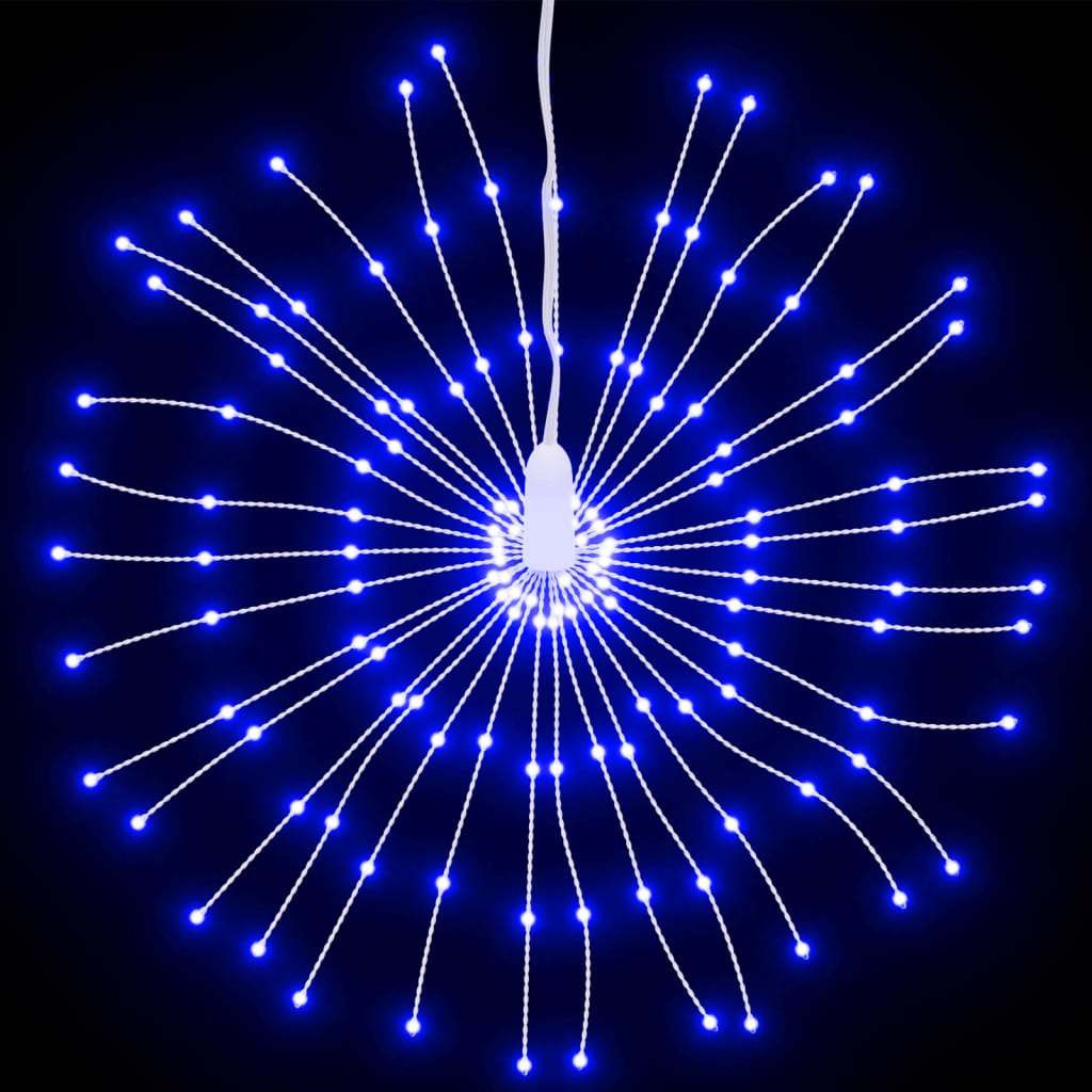 vidaXL Julbelysning 4 st 140 LED blå 17 cm