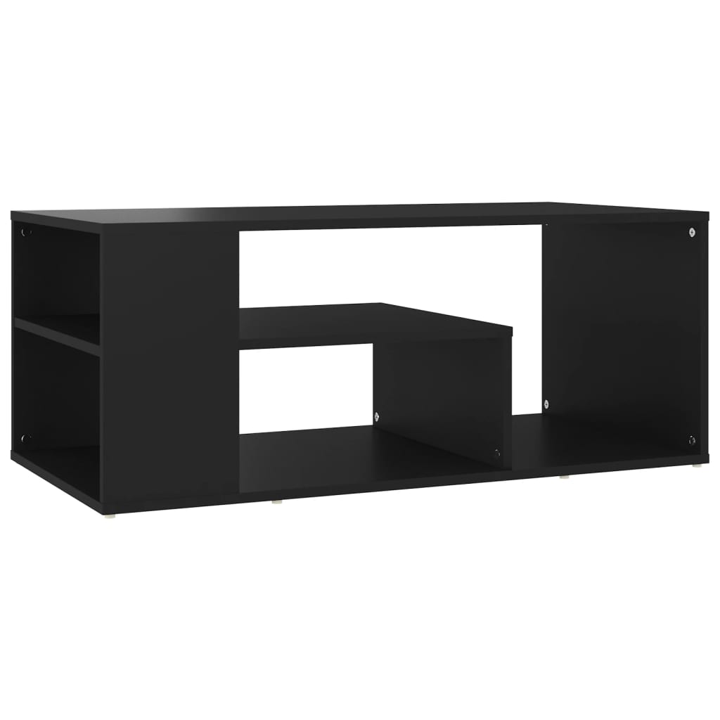 vidaXL Soffbord svart 100x50x40 cm spånskiva