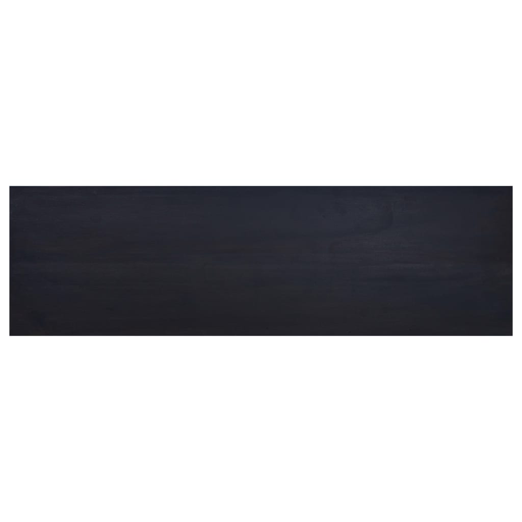 vidaXL TV-bänk ljus svart 100x30x45 cm massiv mahogny