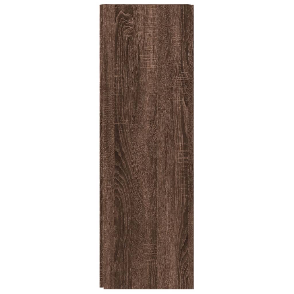 vidaXL Hörnhylla brun sonoma 33x33x100 cm konstruerat trä