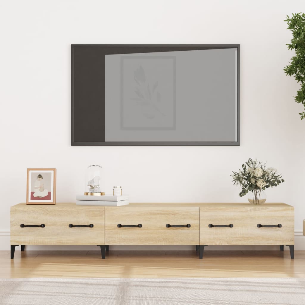 vidaXL Tv-bänk sonoma-ek 150x34,5x30 cm konstruerat trä