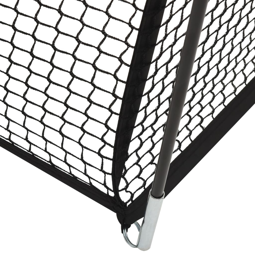 vidaXL Bur för baseball svart 900x400x250 cm polyester