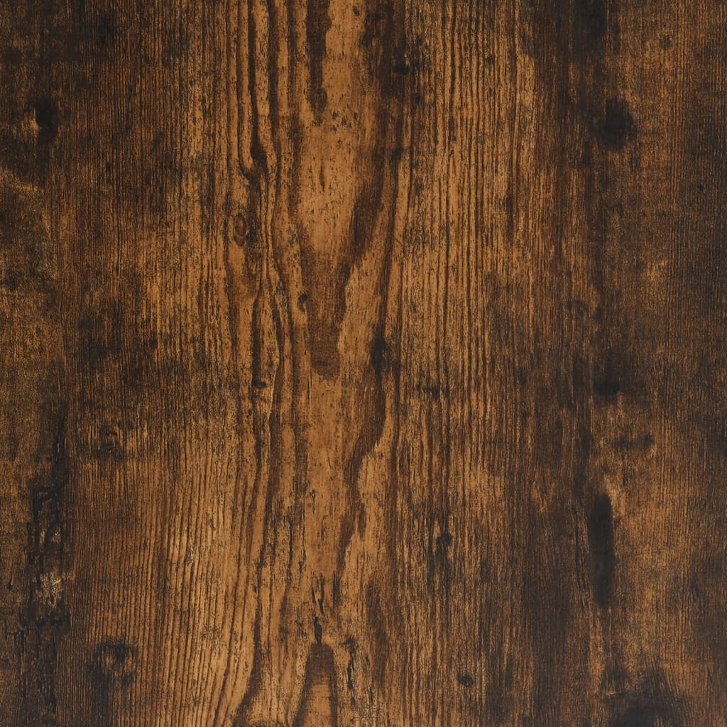 vidaXL Soffbord med hylla rökfärgad ek 100x51x40 cm konstruerat trä