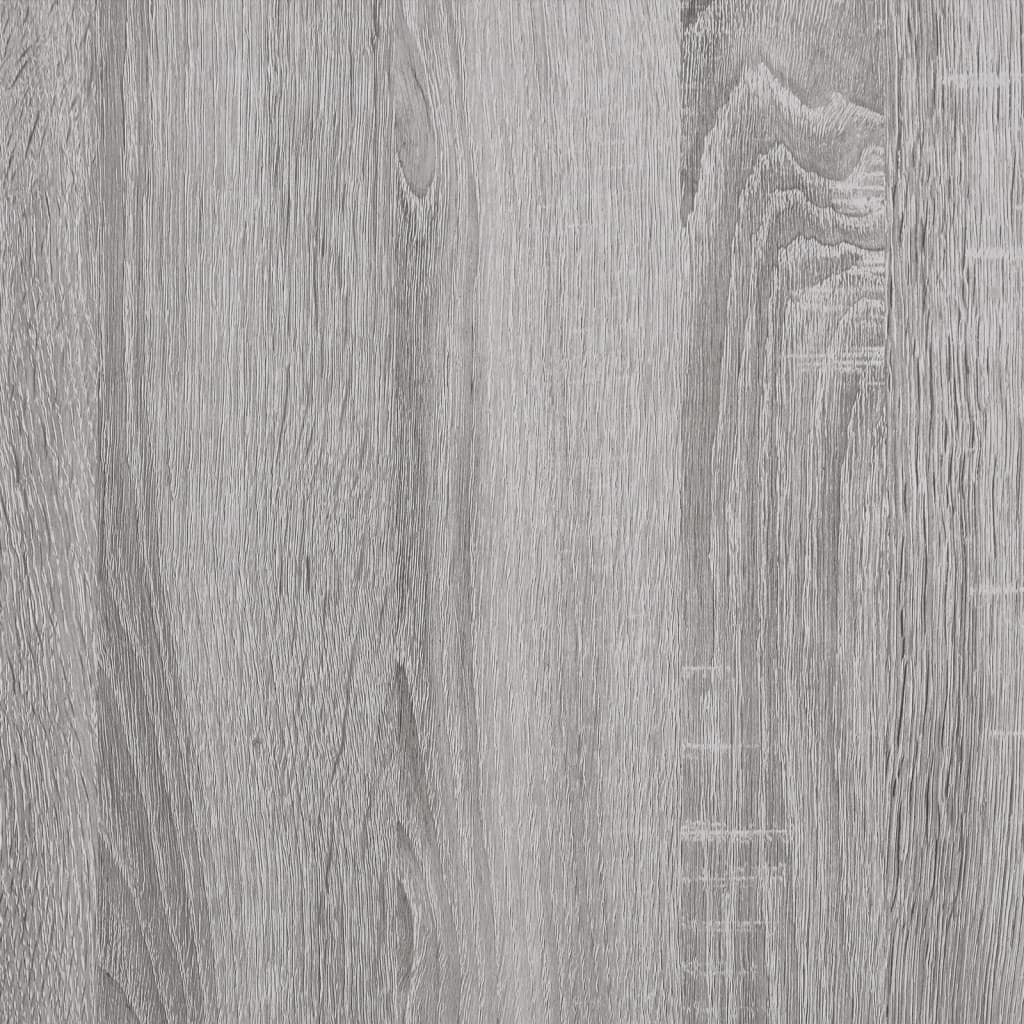 vidaXL Stereobänk grå sonoma 100x38x48 cm konstruerat trä