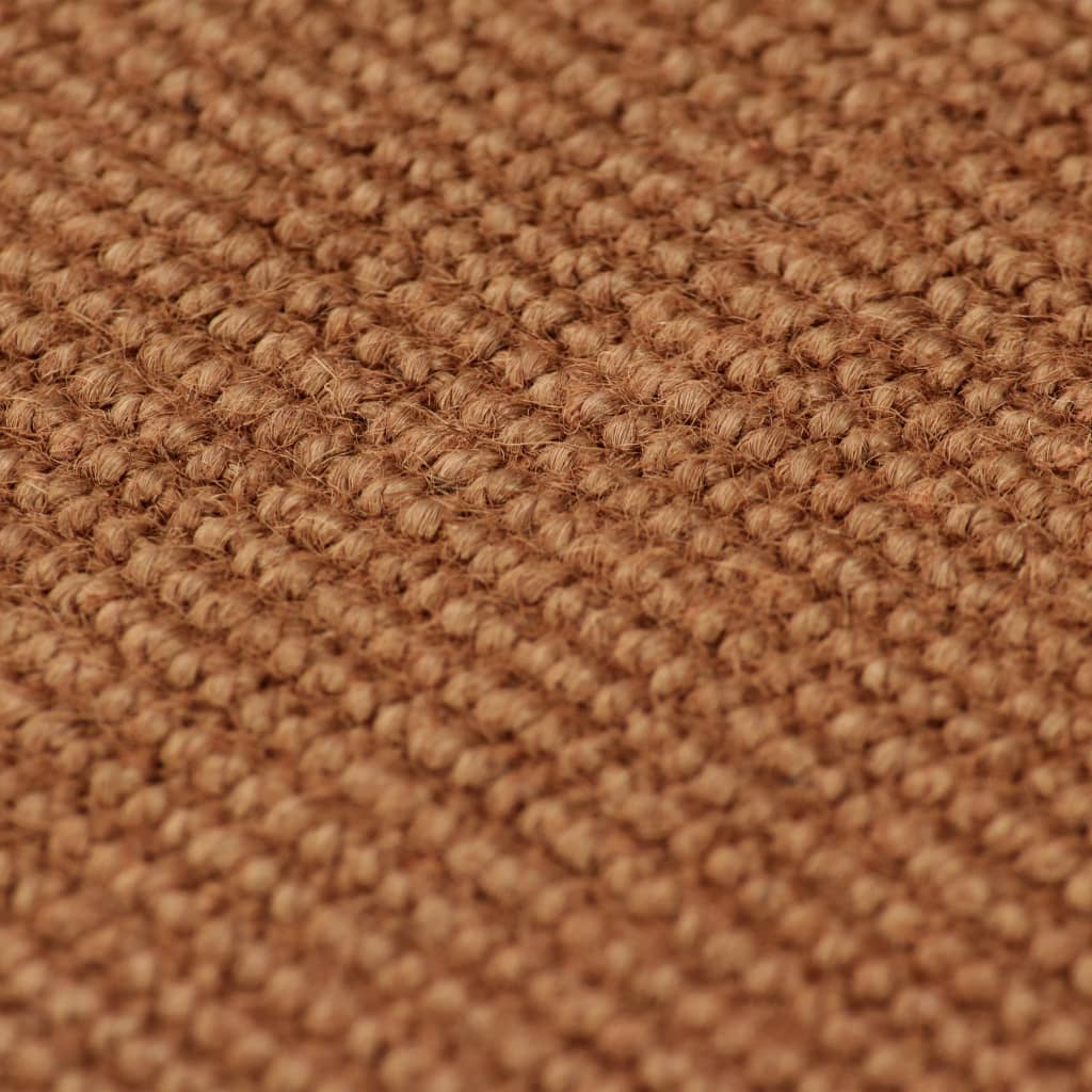 vidaXL Jutematta med latexundersida 140x200 cm brun