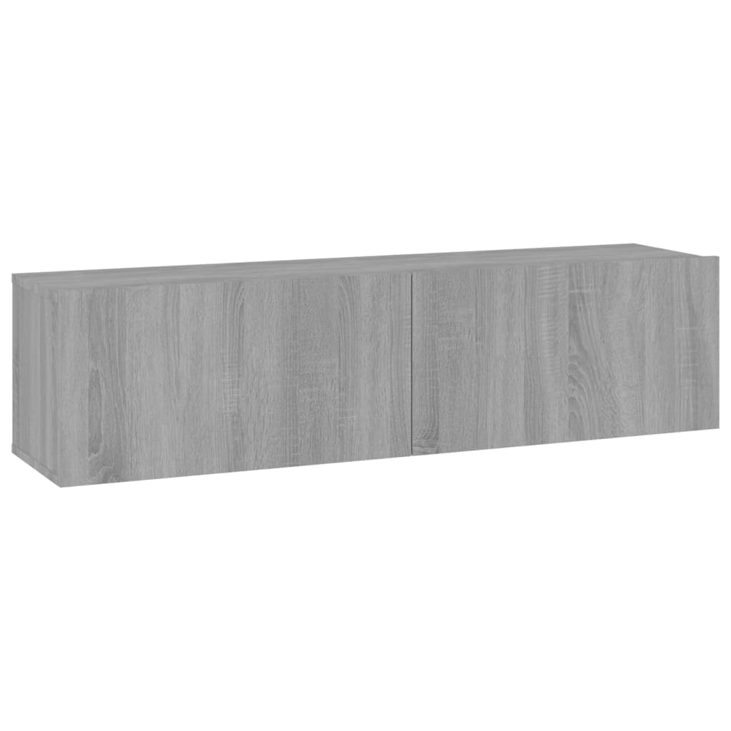 vidaXL TV-bänk för vägg grå sonoma 120x30x30 cm konstruerat trä