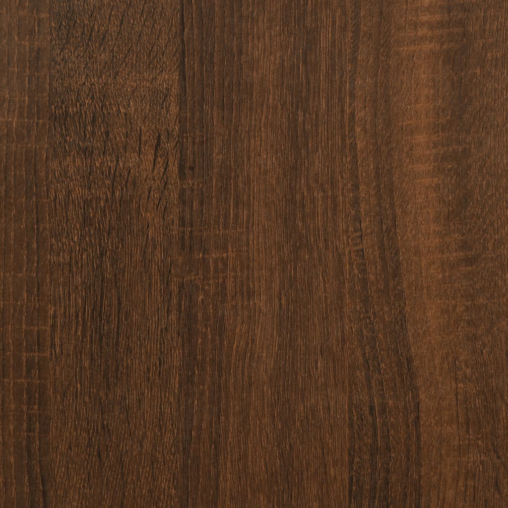 vidaXL Avlastningsbord brun ek 72,5x25x75 cm konstruerat trä