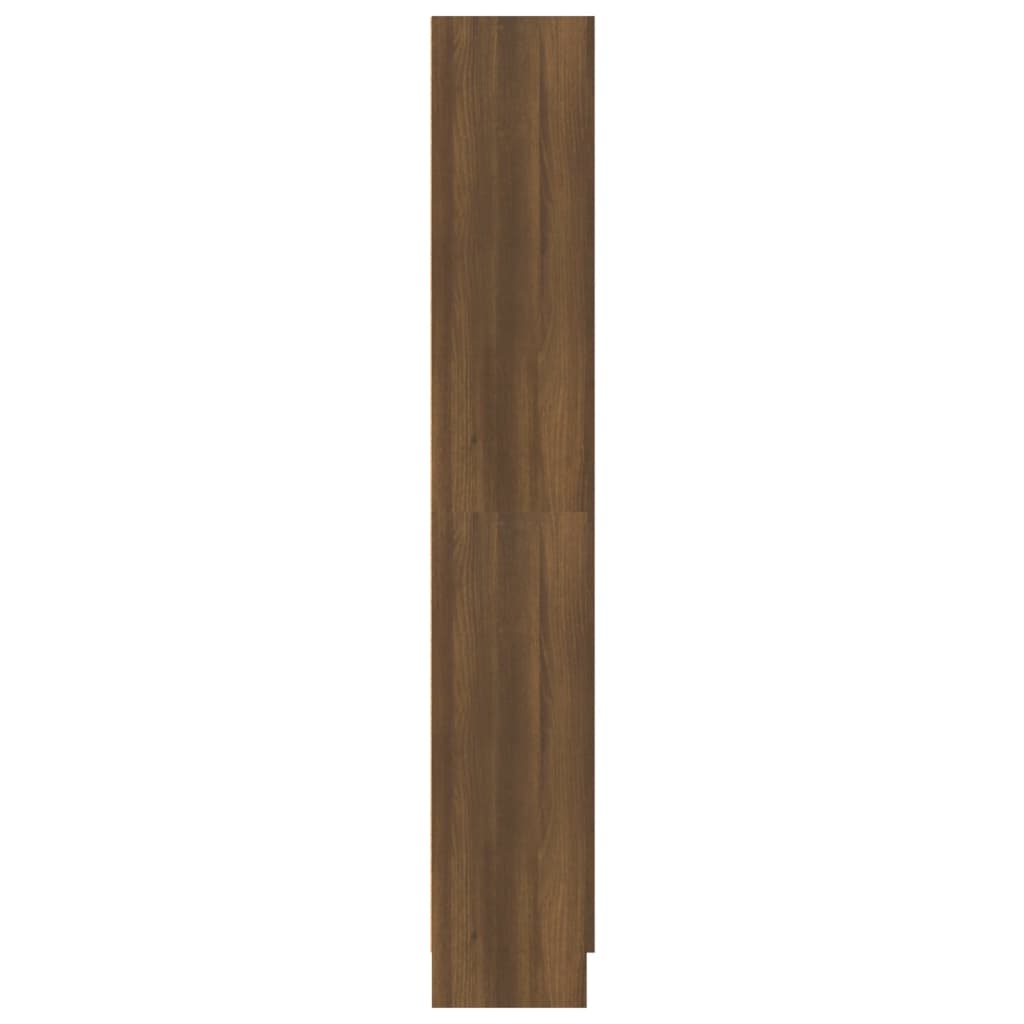 vidaXL Bokhylla brun ek 82,5x30,5x185,5 cm konstruerat trä