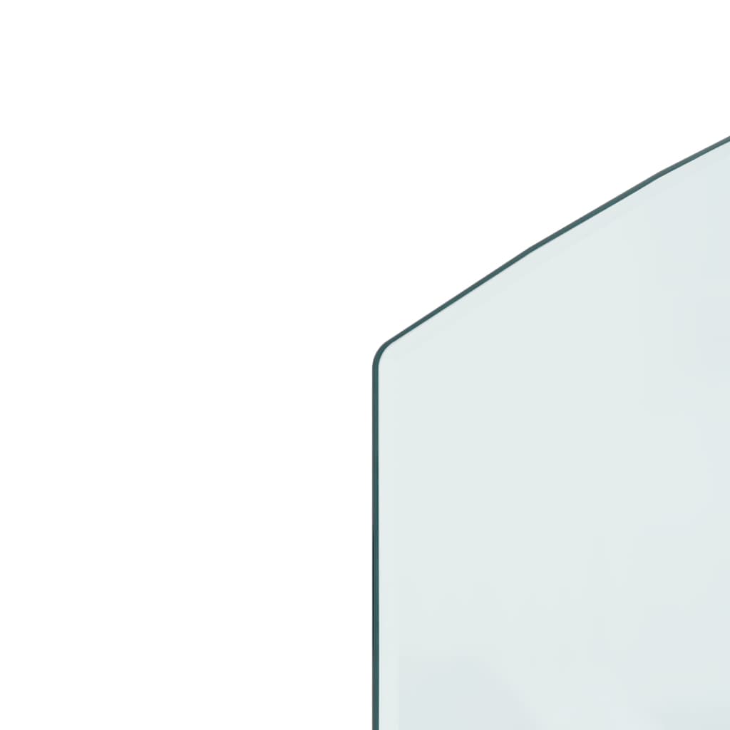 vidaXL Glasskiva för öppen spis 100x50 cm