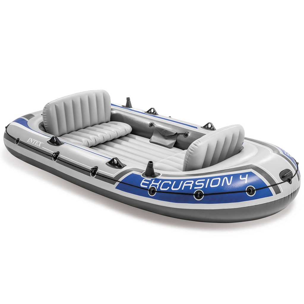 Intex Uppblåsbar båt Excursion 4 med pump och åror 68324NP