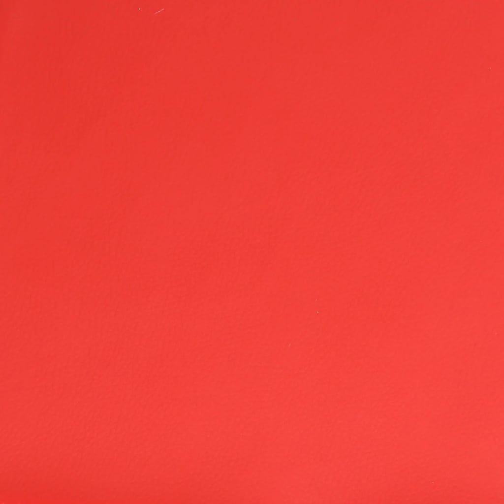 vidaXL Fotpall röd 60x60x36 cm konstläder