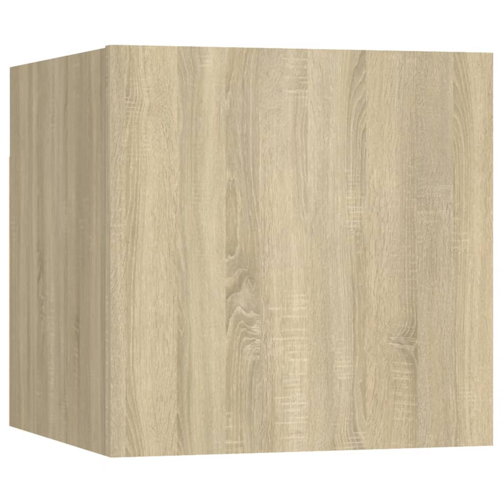 vidaXL Sängbord sonoma-ek 30,5x30x30 cm konstruerat trä