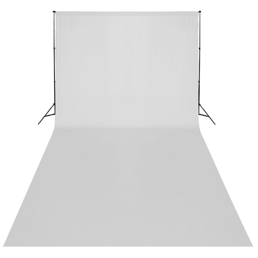 vidaXL Fotostudio kit vit bakgrund 600 x 300 cm & lampor