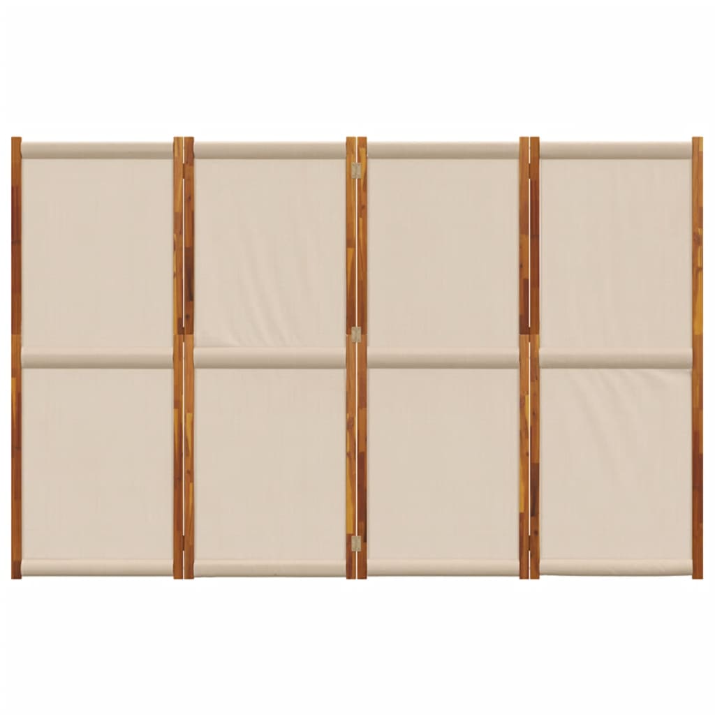 vidaXL Rumsavdelare 4 paneler taupe 280x180 cm