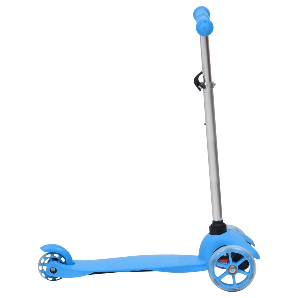vidaXL Sparkcykel 3 hjul med justerbart aluminiumstyre blå