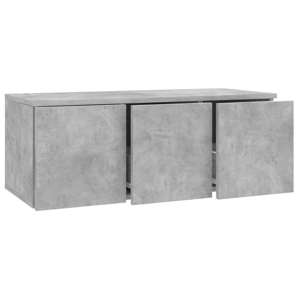 vidaXL TV-bänk betonggrå 80x34x30 cm spånskiva
