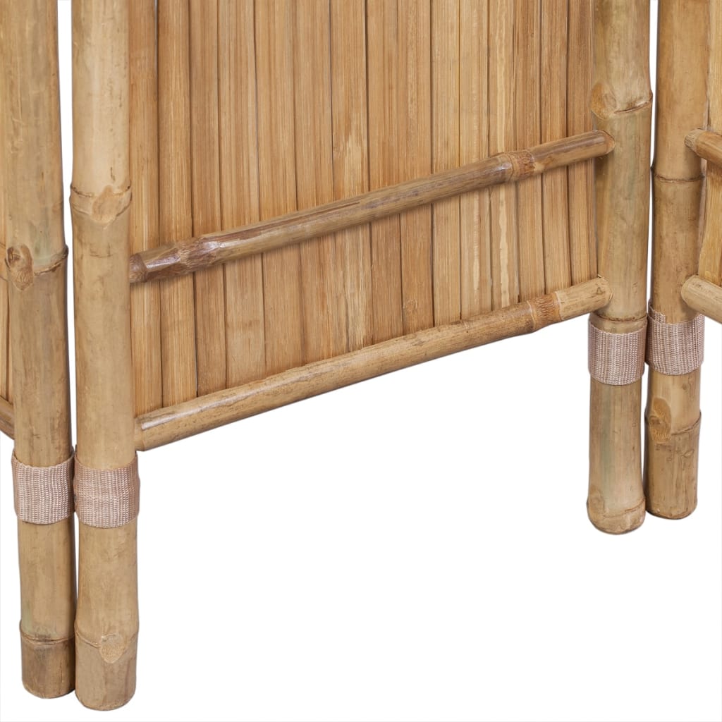 vidaXL Rumsavdelare med 4 paneler bambu