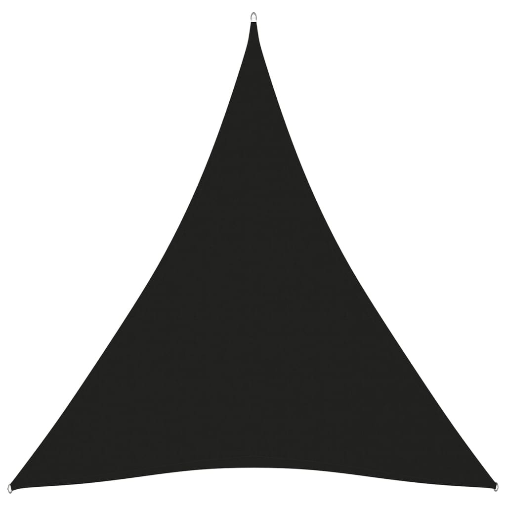 vidaXL Solsegel oxfordtyg trekantigt 5x7x7 m svart