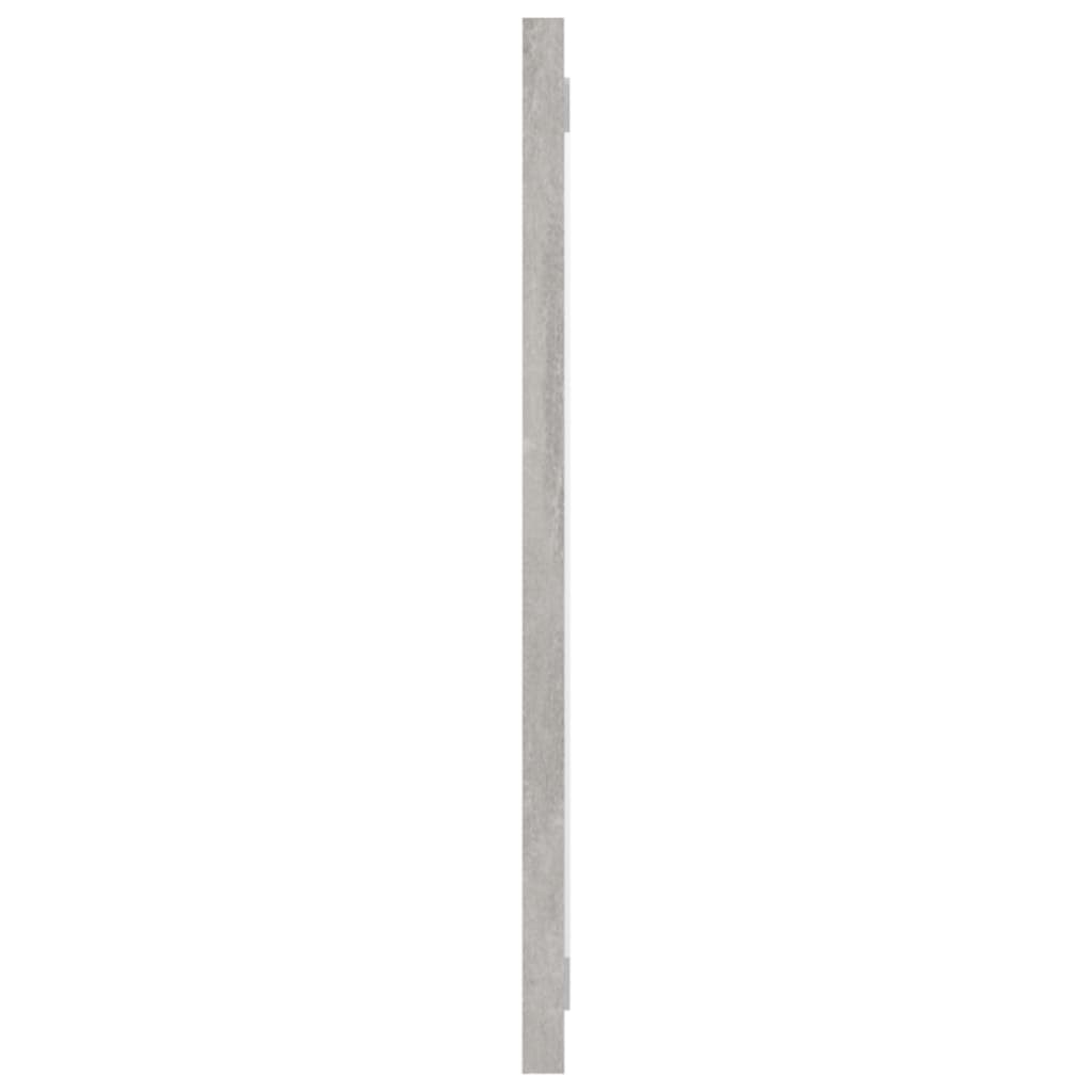 vidaXL Badrumsspegel betonggrå 100x1,5x37 cm spånskiva