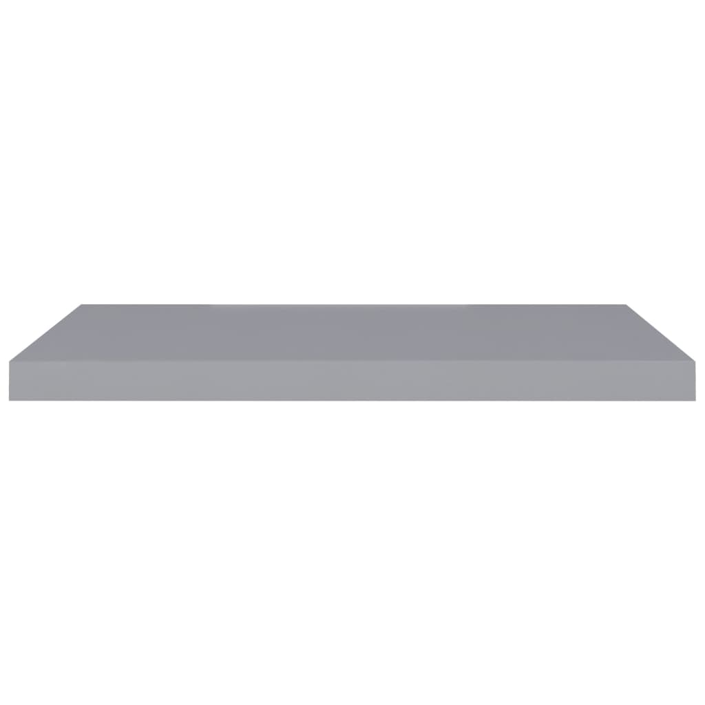 vidaXL Svävande vägghyllor 4 st grå 80x23,5x3,8 cm MDF