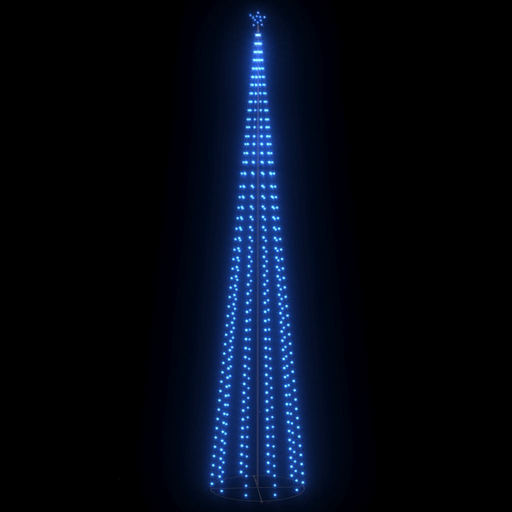 vidaXL Julgranskon 752 blå LEDs 160x500 cm