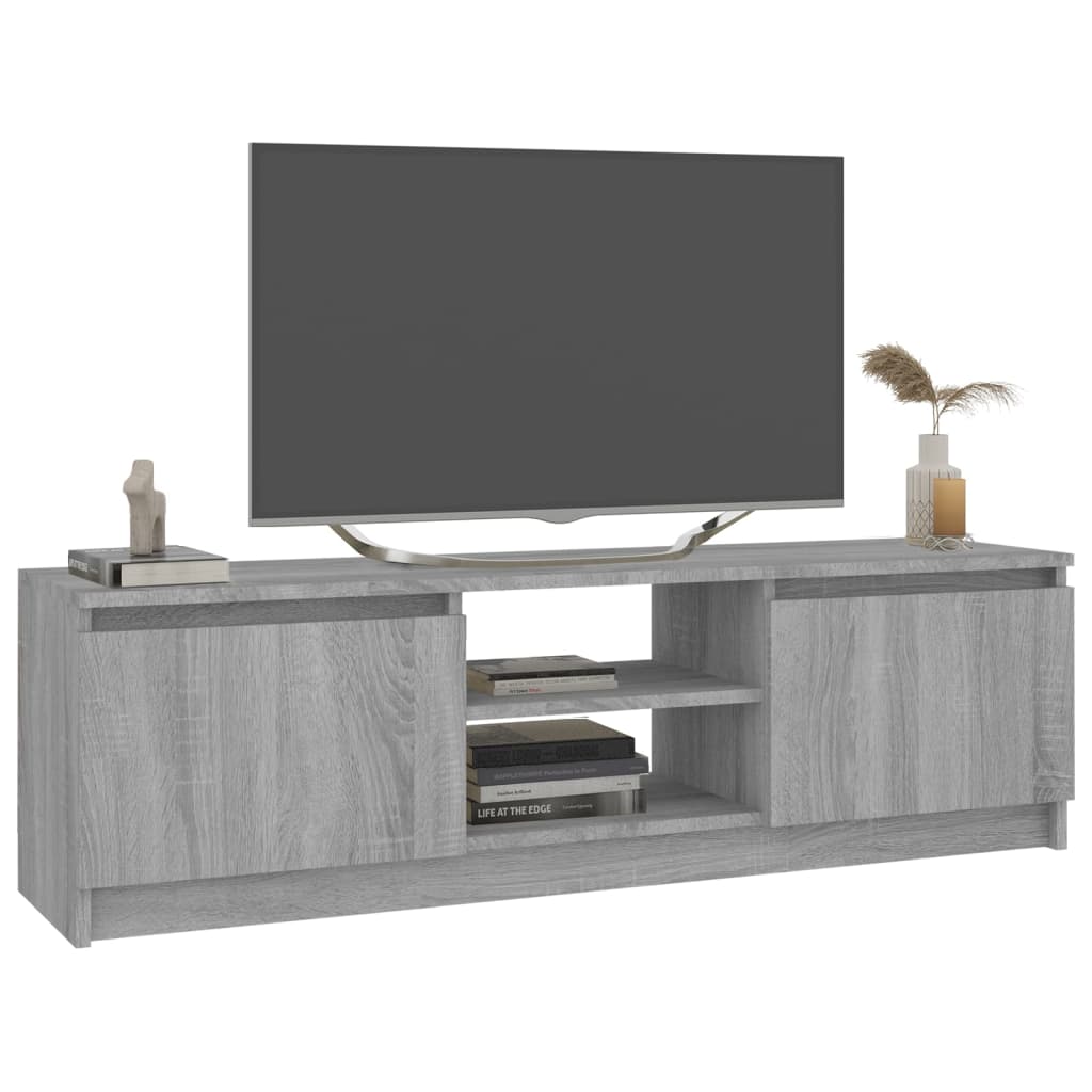 vidaXL TV-bänk grå sonoma 120x30x35,5 cm konstruerat trä