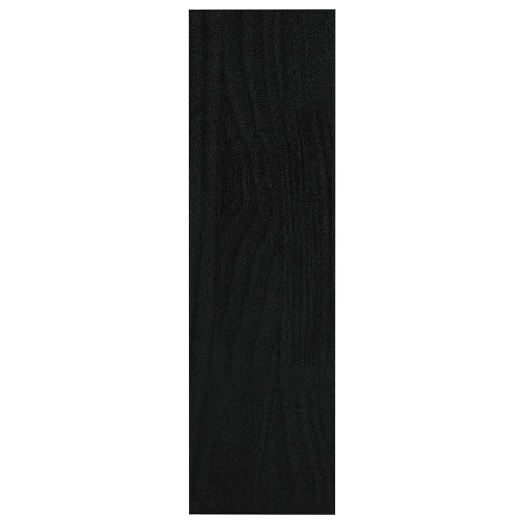 vidaXL Bokhylla/Rumsavdelare svart 100x30x103 cm furu