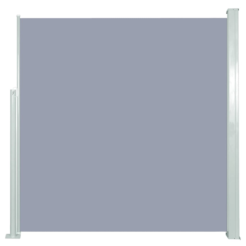 vidaXL Infällbar sidomarkis 140x300 cm grå