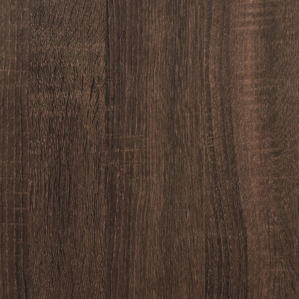 vidaXL Avlastningsbord brun ek 100x32x75 cm konstruerat trä