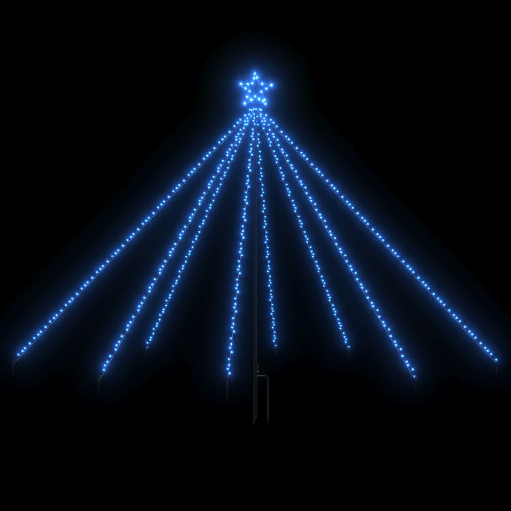 vidaXL Julgransbelysning inomhus/utomhus 400 LEDs blå 2,5 m