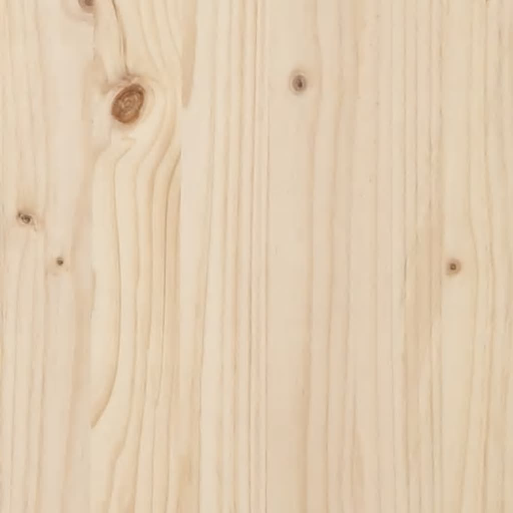 vidaXL Sängram massivt trä 135x190 cm