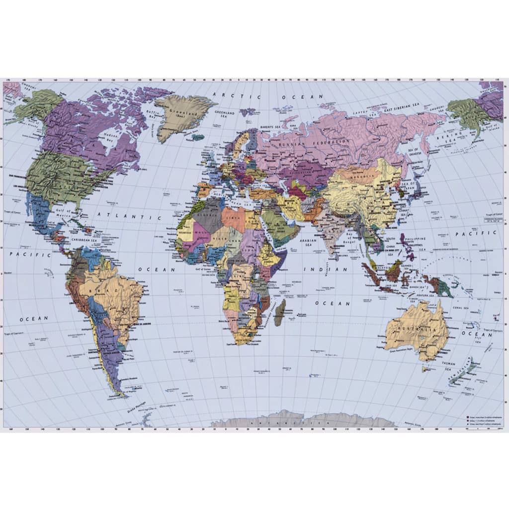 Komar Fototapet World Map 254x184 cm 4-050