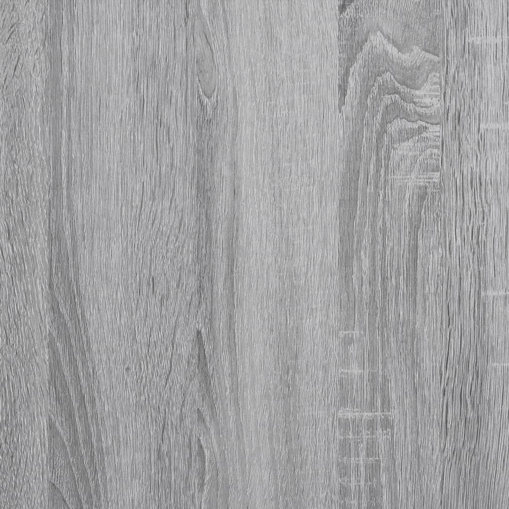 vidaXL Bokhylla grå sonoma 92x30x102 cm konstruerat trä och metall