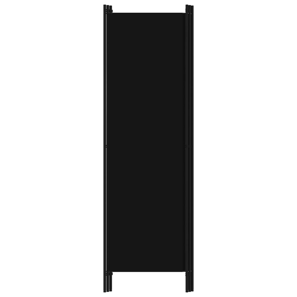 vidaXL Rumsavdelare 3 paneler svart 150x180 cm