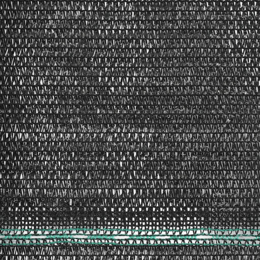 vidaXL Vindskydd för tennisplan HDPE 1,4x50 m svart