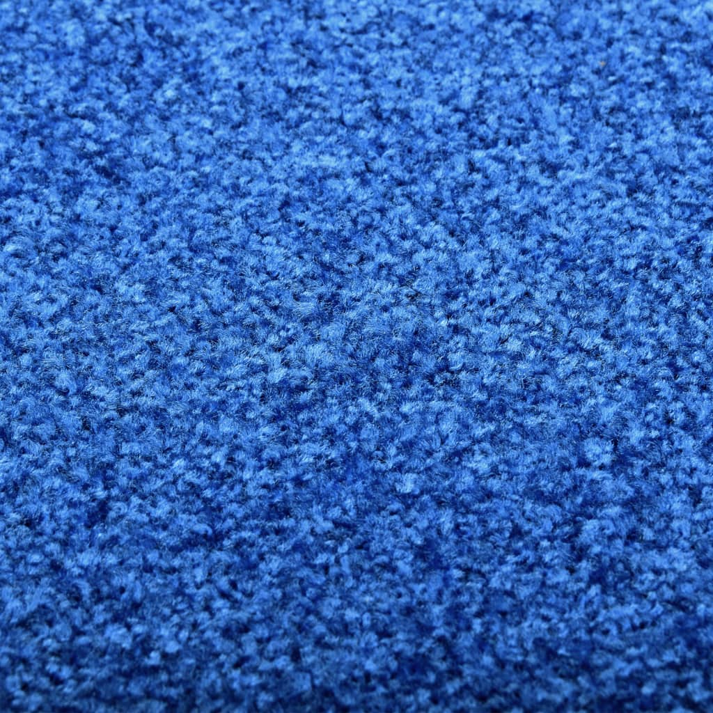 vidaXL Dörrmatta tvättbar blå 60x180 cm