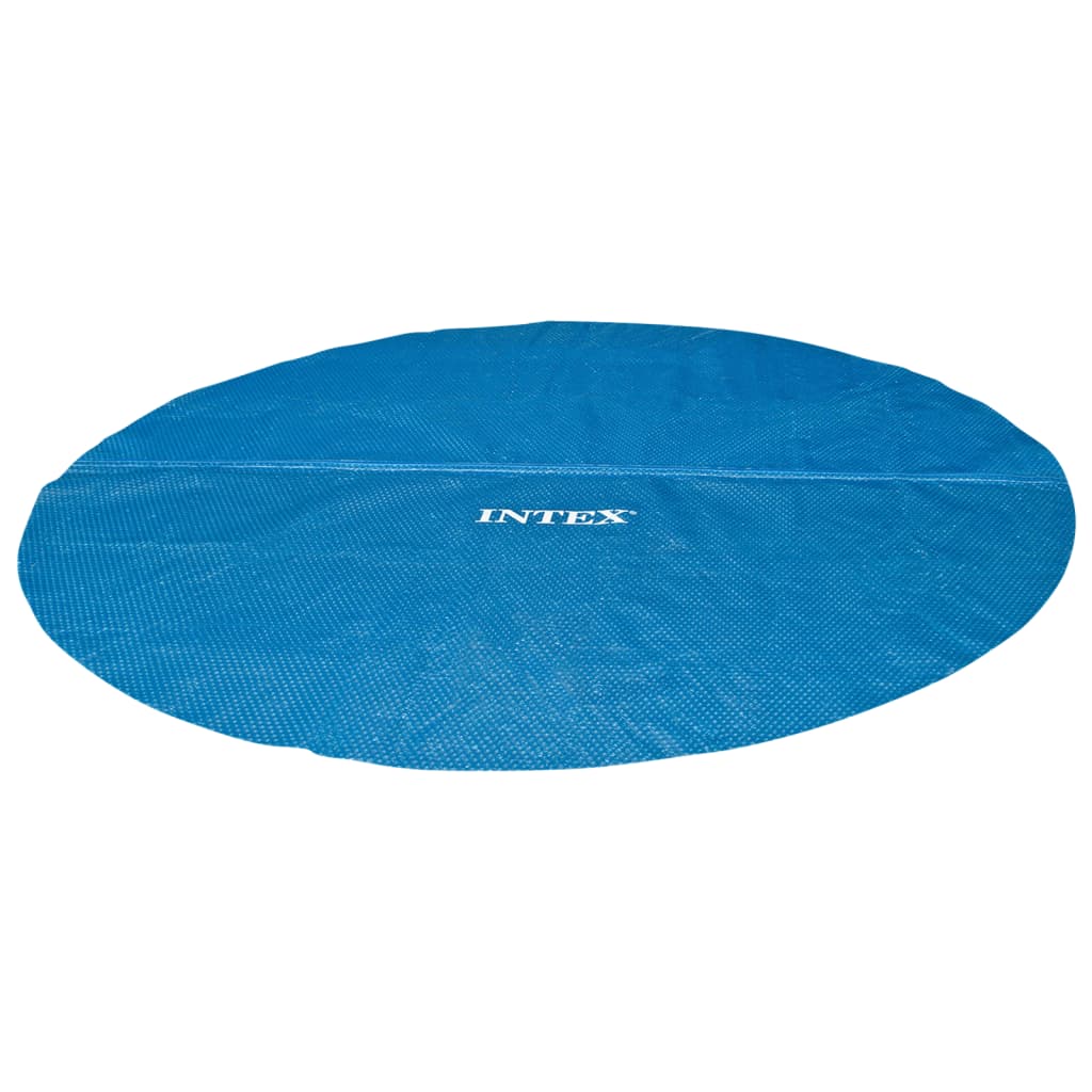 Intex Poolöverdrag solenergi blå 538 cm polyeten