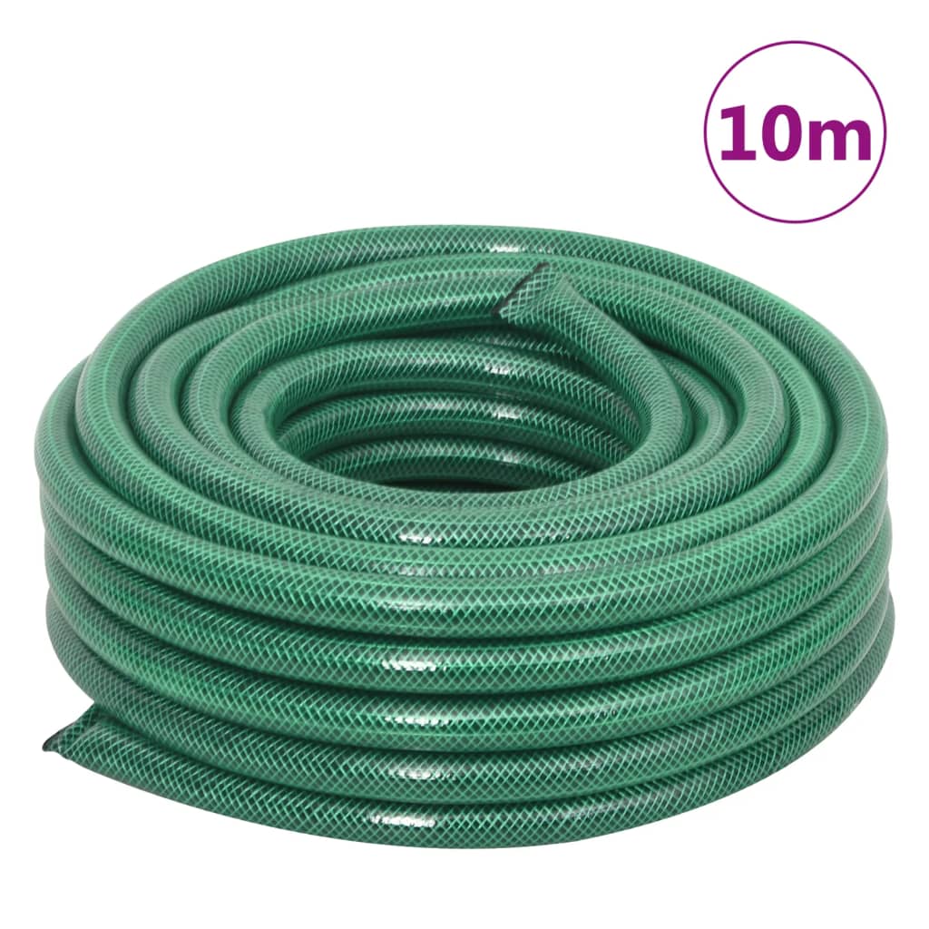 vidaXL Trädgårdsslang grön 0,9" 10 m PVC