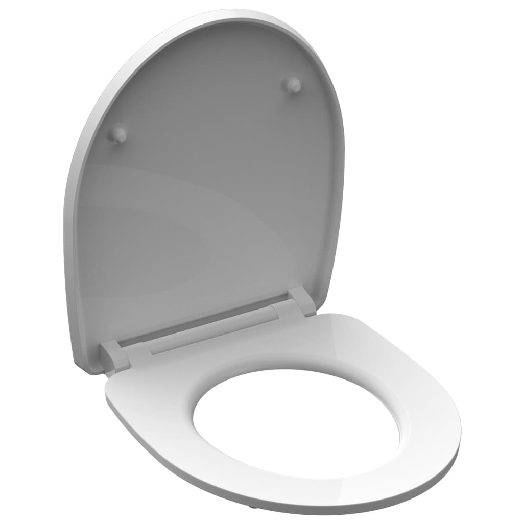 SCHÜTTE Toalettsits med mjuk stängning högglans MAGIC LIGHT duroplast