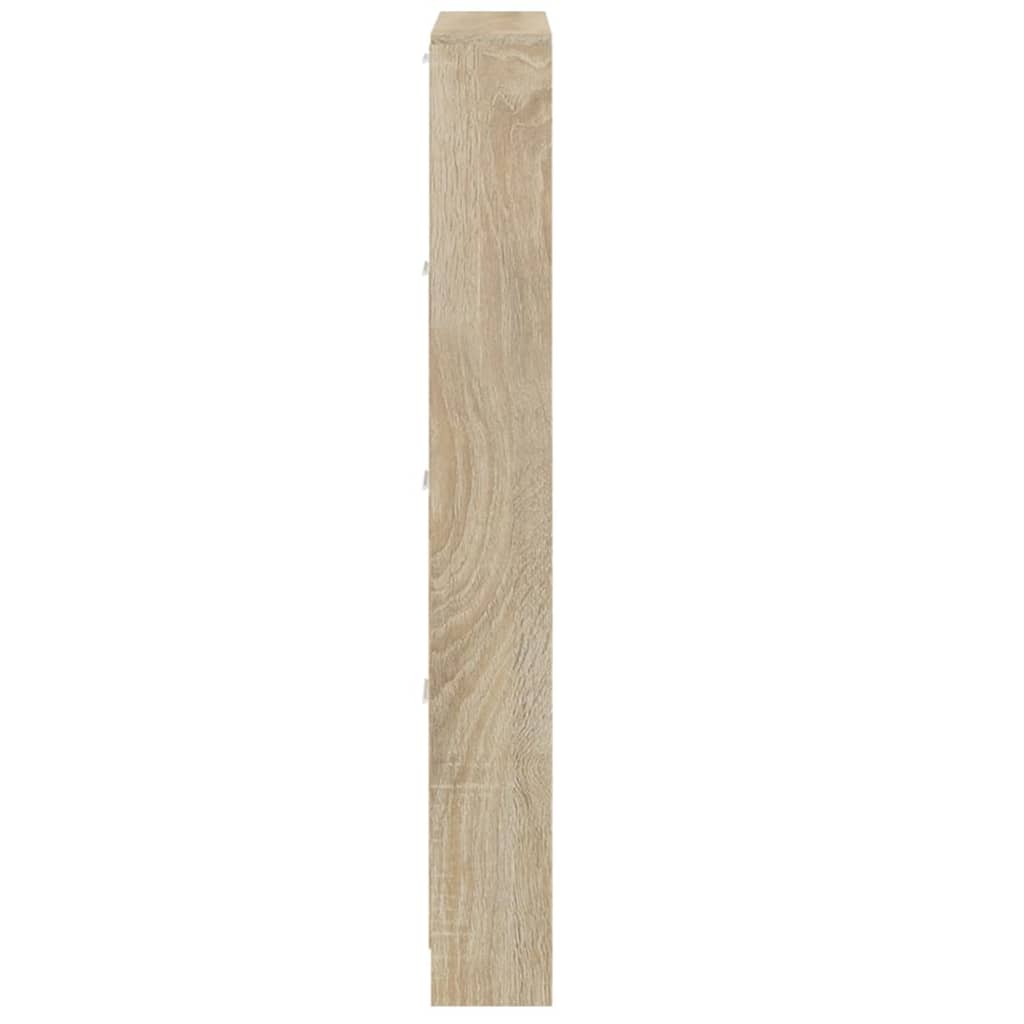 vidaXL Skoskåp ek 59x17x150 cm konstruerat trä