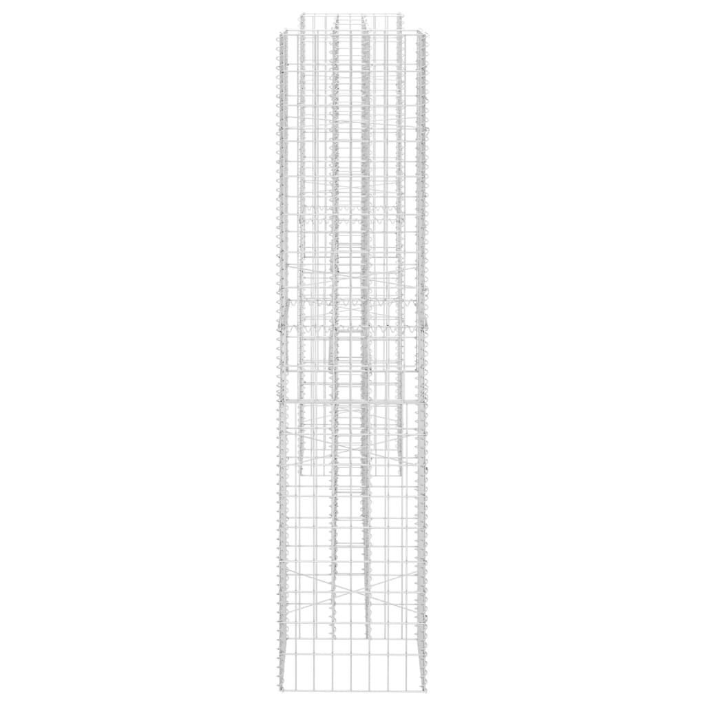 vidaXL Planteringsgabion H-formad stål 260x40x200 cm