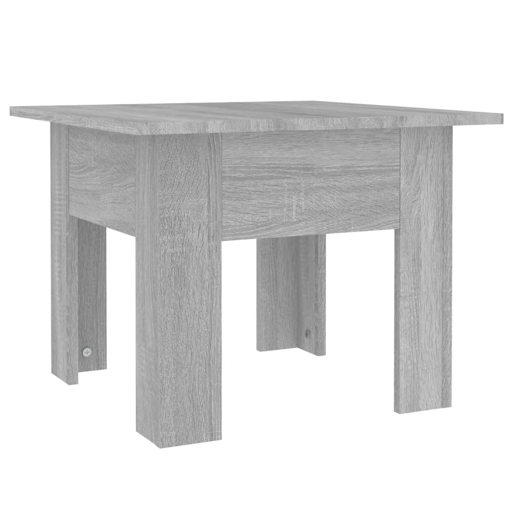 vidaXL Soffbord grå sonoma 55x55x42 cm konstruerat trä