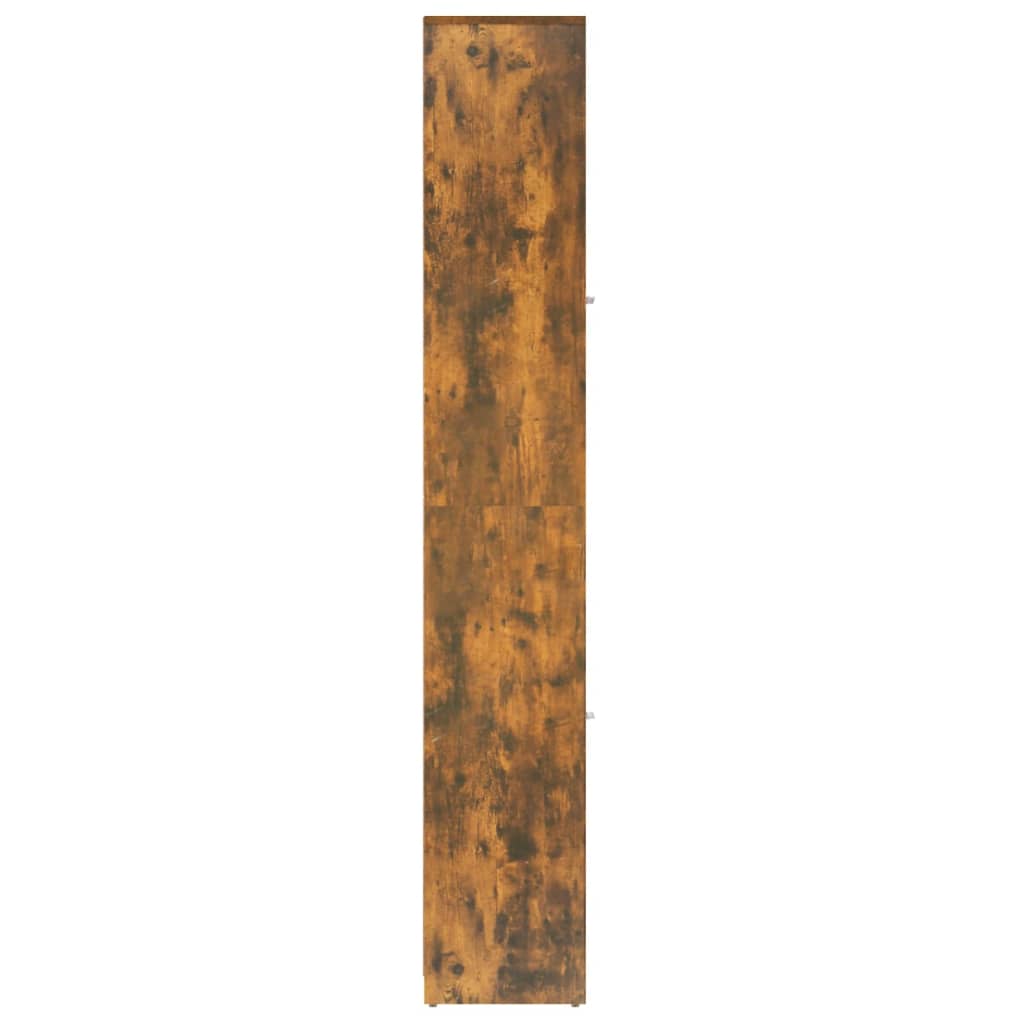 vidaXL Badrumsskåp rökfärgad ek 30x30x183,5 cm konstruerat trä