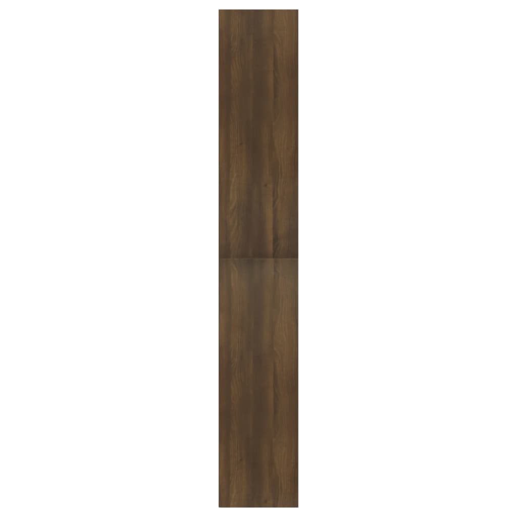 vidaXL Bokhylla 5 hyllor brun ek 80x30x189 cm konstruerat trä